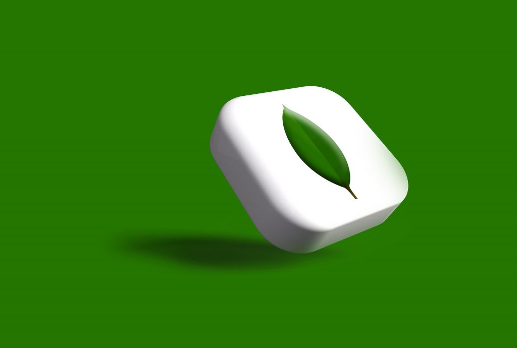MongoDB icon in 3D