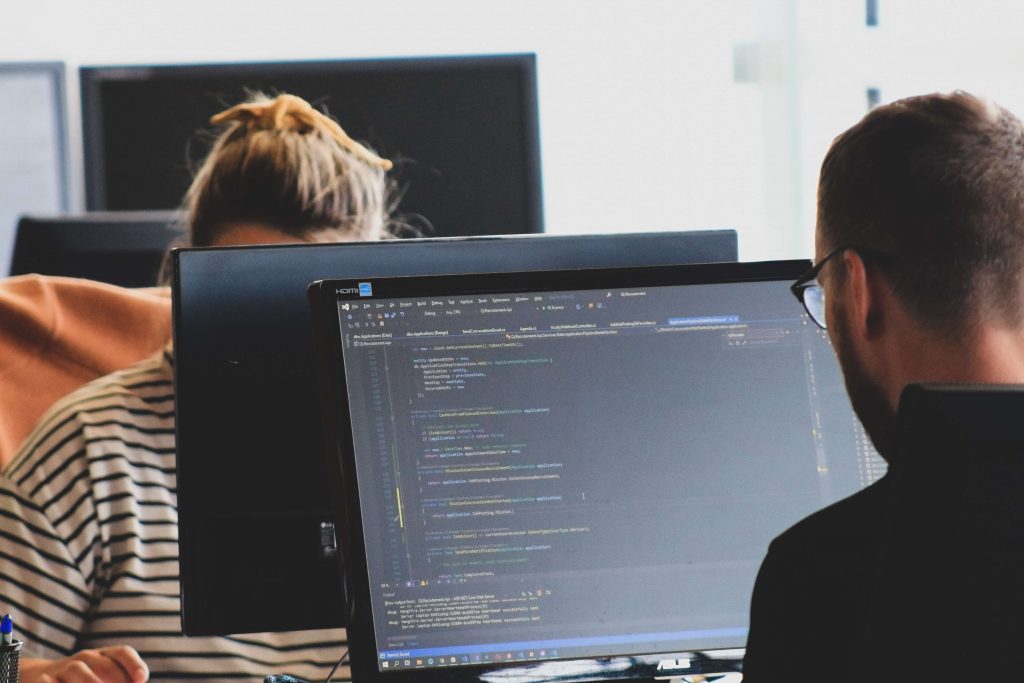 embedded software developers coding and building applications